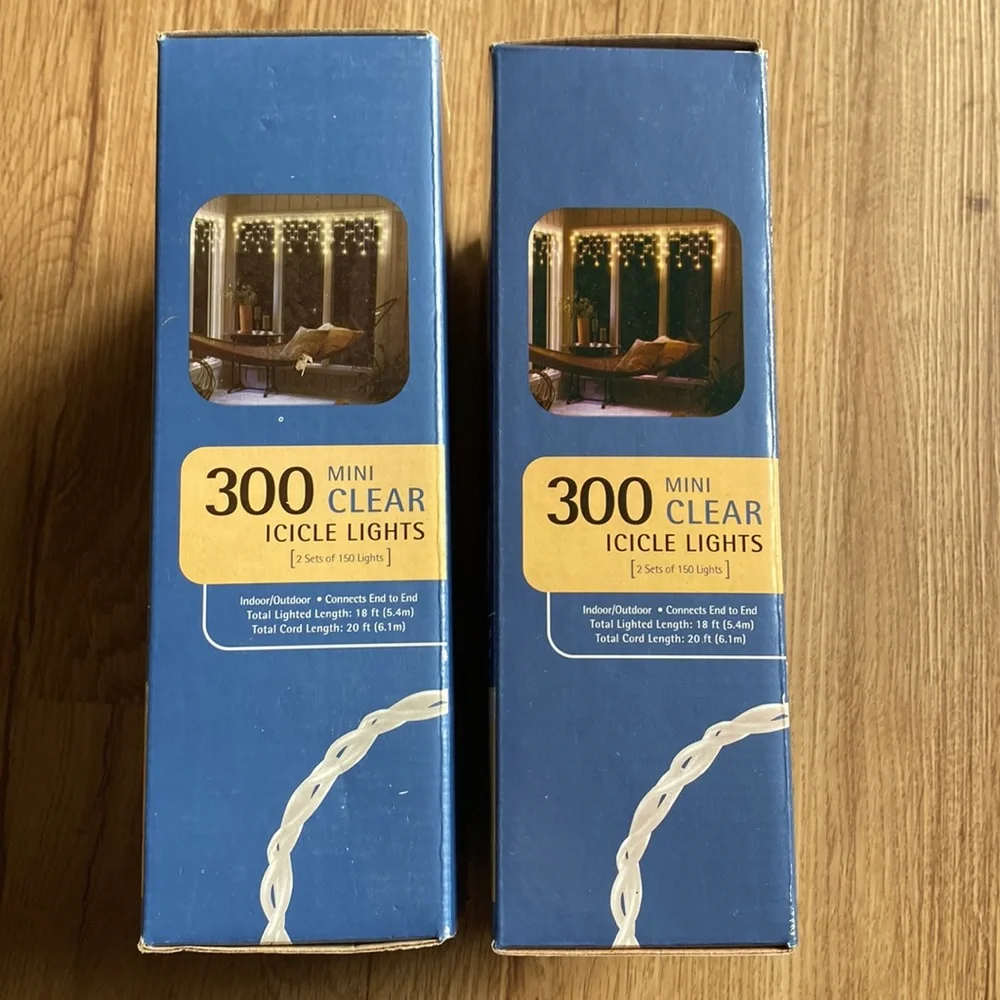 NEW 2 box of icicle lights